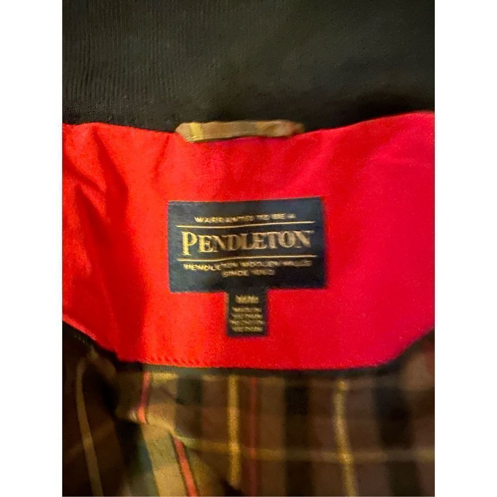 Pendleton Red Coat With Removable Hood Medium - image 7